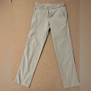 Lulu Lemon Commission Pant - Silver/Grey - W29 L30